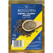 Pieprz czarny mielony. Produkt naturalnie bezglutenowy.