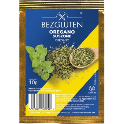 Oregano suszone. Produkt naturalnie bezglutenowy