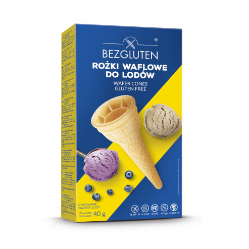 Rożki waflowe do lodów bezglutenowe (12 szt.)