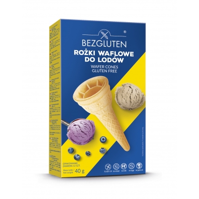 Rożki waflowe do lodów bezglutenowe (12 szt.)