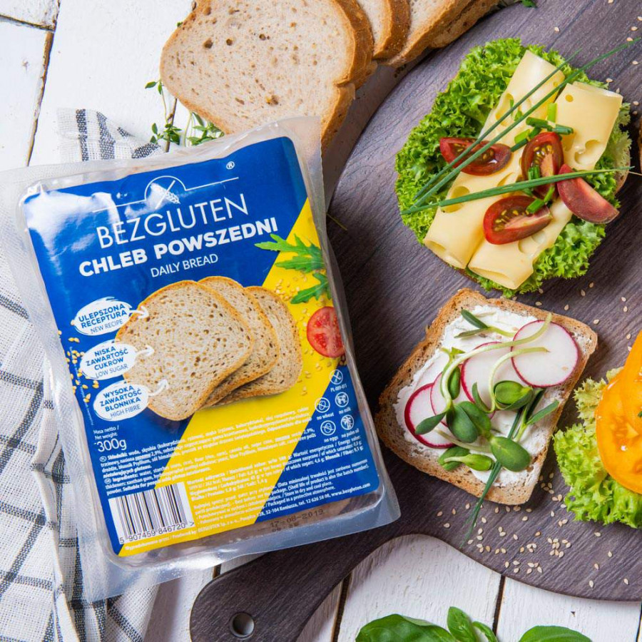 Chleb Powszedni bezglutenowy 300g NOWY SKŁAD! DOSKONAŁY SMAK!