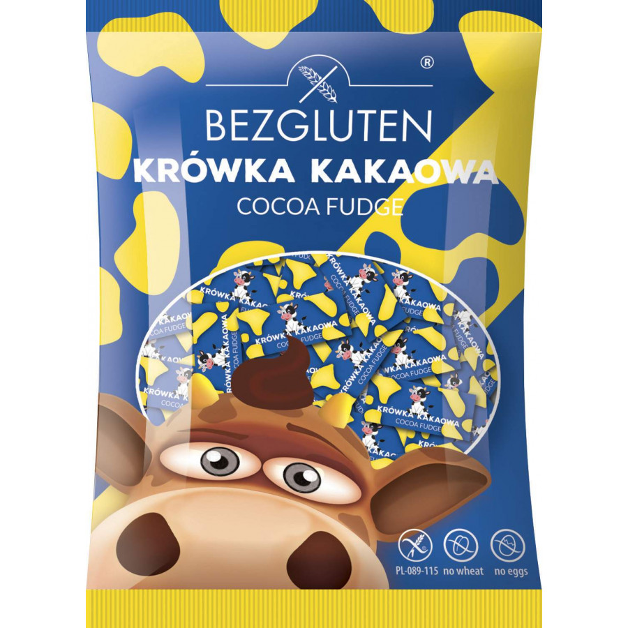 Krówki o smaku czekoladowym. Produkt bezglutenowy 