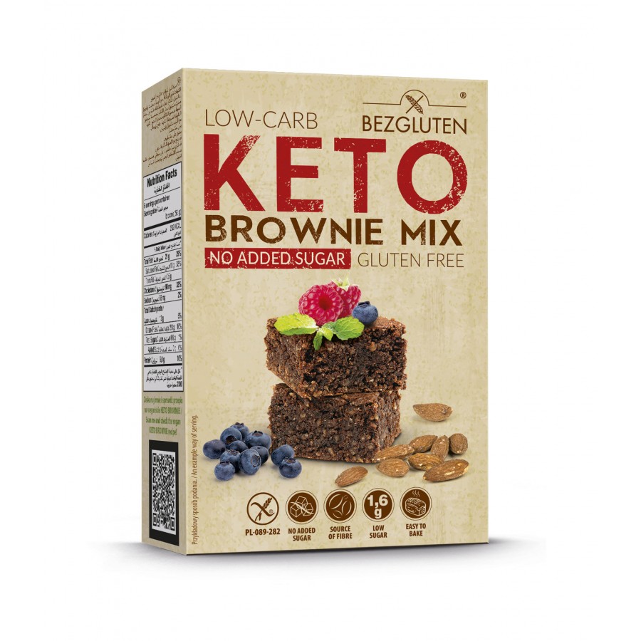 Low-Carb KETO Brownie mix bezglutenowy