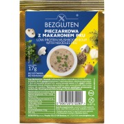 Zupka pieczarkowa z makaronem niskobiałkowa PKU 17g BEZGLUTEN