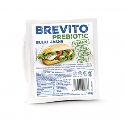 BREVITO Prebiotic - Bułki Jasne bezglutenowe 120g