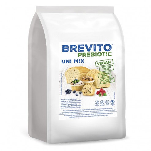 BREVITO Prebiotic - Uni mix - uniwersalna mieszanka bezglutenowa 400g