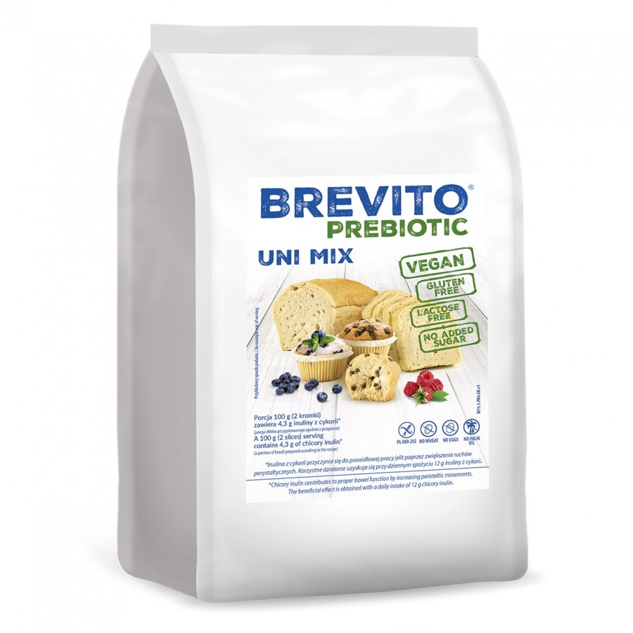 BREVITO Prebiotic - Uni mix - uniwersalna mieszanka bezglutenowa 400g