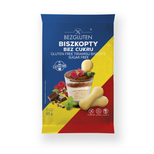 Biszkopty bez cukru bezglutenowe 85g