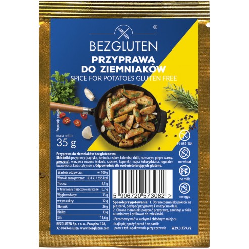 Przyprawa do ziemniaków bezglutenowa 35g BEZGLUTEN