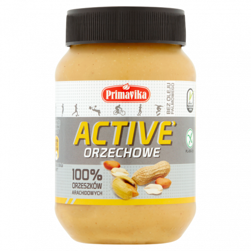 Active orzechowe – 100% orzeszków arachidowych 470G PRIMAVIKA