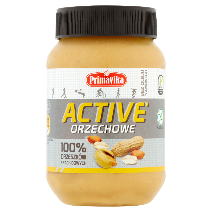 Active orzechowe – 100% orzeszków arachidowych 470G PRIMAVIKA