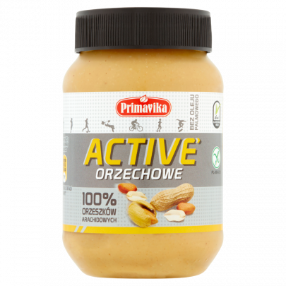 Active orzechowe – 100% orzeszków arachidowych 470G PRIMAVIKA