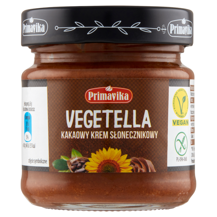 Vegetella – Kakaowy Krem Słonecznikowy 160G PRIMAVIKA