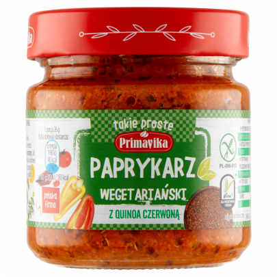 Paprykarz wegetariański z quinoa czerwona 160g PRIMAVIKA