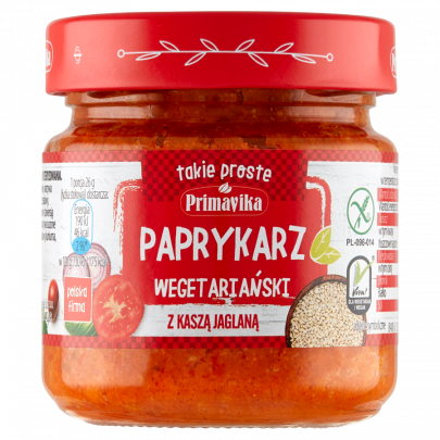 Paprykarz wegetariański z kaszą jaglaną 160g PRIMAVIKA