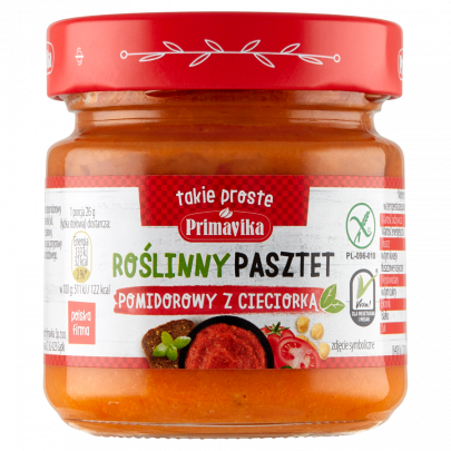 Pasztet pomidorowy z cieciorką 160g PRIMAVIKA