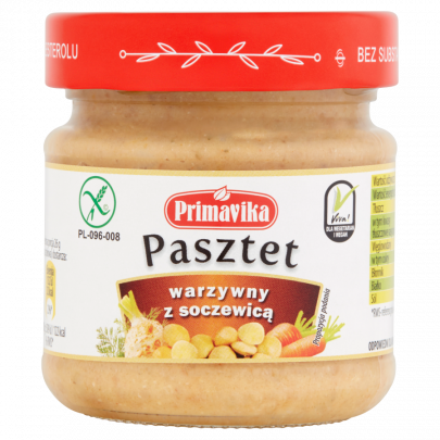 Pasztet warzywny z soczewicą 160g PRIMAVIKA