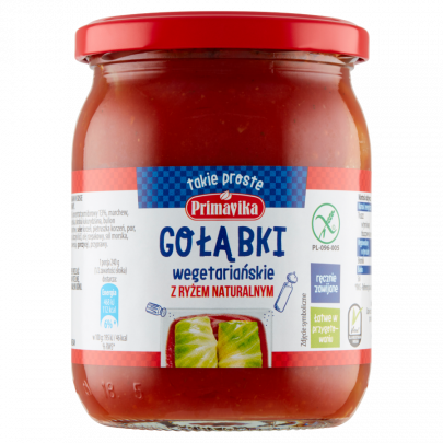 Gołąbki roślinne z ryżem naturalnym 480g PRIMAVIKA