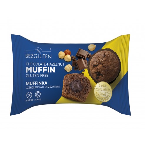 Muffinka czekoladowo-orzechowa 60g BEZGLUTEN