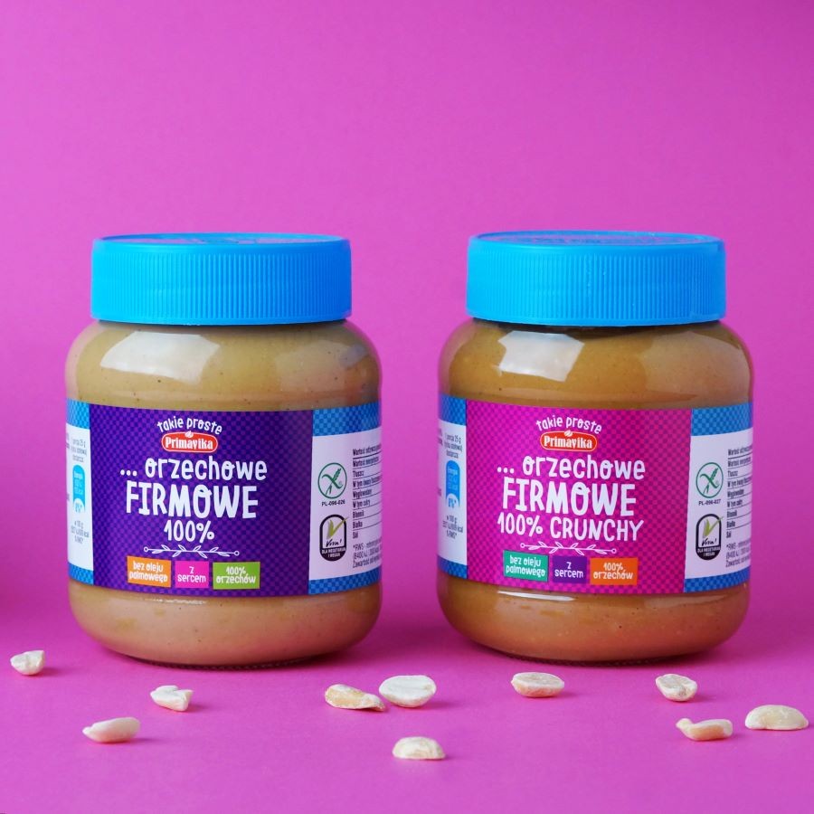 … orzechowe Firmowe 100% Crunchy 350G PRIMAVIKA