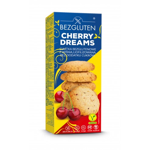 Cherry dreams - ciastka z wiśnią bez dodatku cukrów bezglutenowe 110g