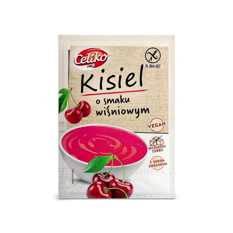 Celiko KISIEL o smaku WIŚNIOWYM bezglutenowy