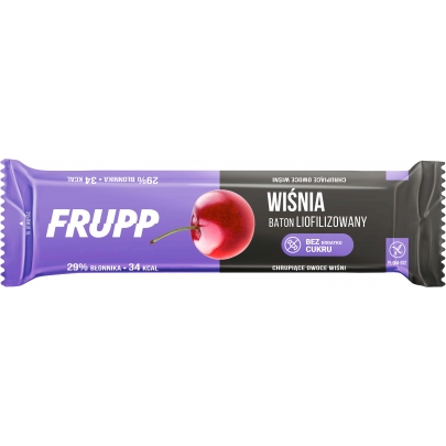 FRUPP - liofilizowany baton WIŚNIOWY bezglutenowy 10g Celiko