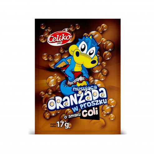 Celiko - Musująca ORANŻADA w proszku o smaku COLI bezglutenowa.