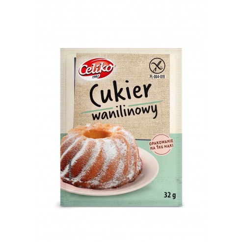 CUKIER WANILINOWY  bezglutenowy 32g Celiko