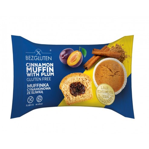 Muffinka cynamonowa ze śliwką bezglutenowa 60g