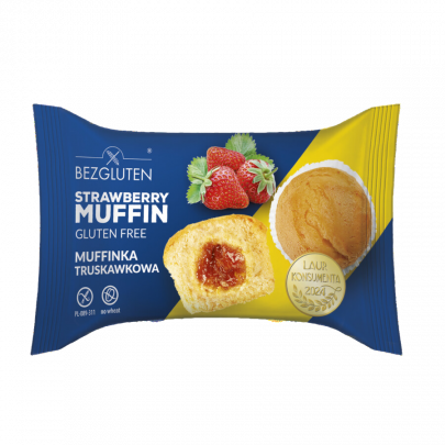 Muffinka truskawkowa bezglutenowa 60g BEZGLUTEN