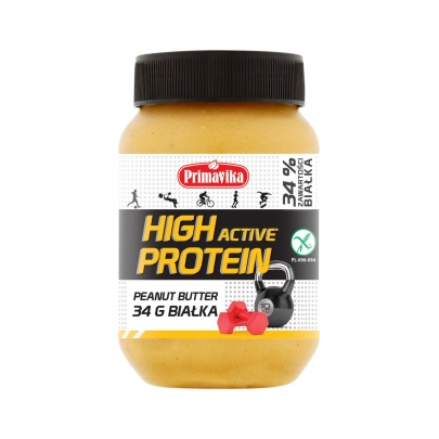 ACTIVE pasta orzechowa - high protein 470g - PRIMAVIKA