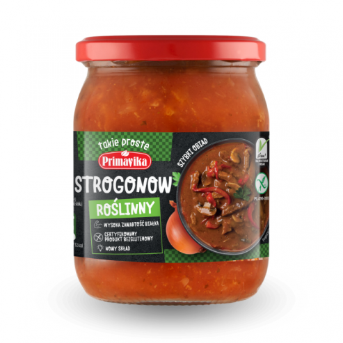 Strogonow roślinny bezglutenowy 470g - PRIMAVIKA