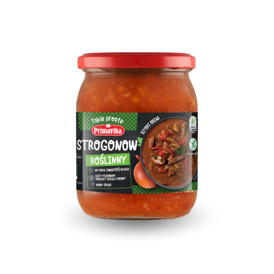 Strogonow roślinny bezglutenowy 470g - PRIMAVIKA