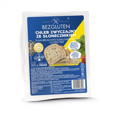 Chleb zwyczajny ze słonecznikiem bezglutenowy 300g BEZGLUTEN