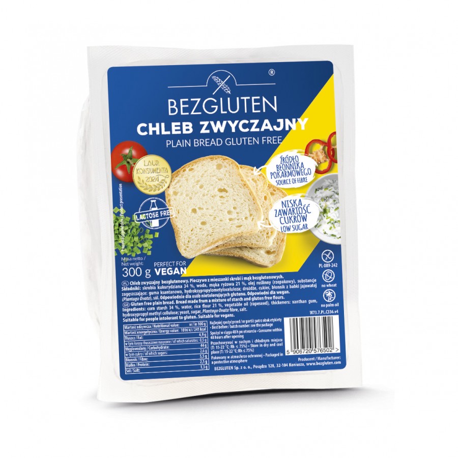 Chleb zwyczajny bezglutenowy 300g BEZGLUTEN