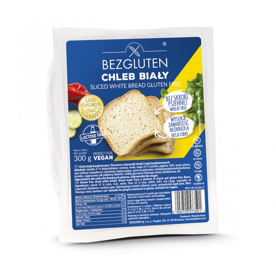 Chleb biały bezglutenowy 300 g BEZGLUTEN