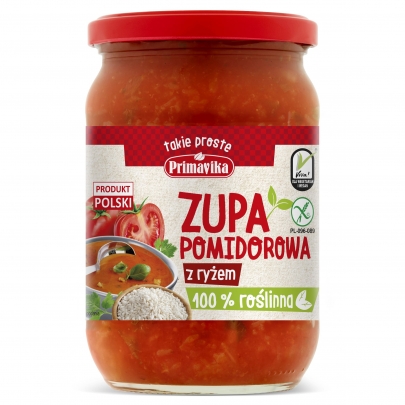 Zupa pomidorowa z ryżem 700g PRIMAVIKA