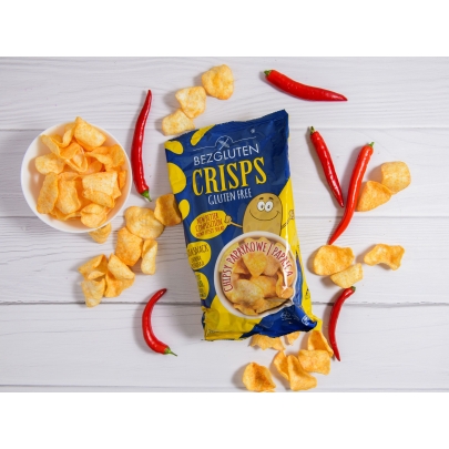 Chipsy o smaku paprykowym Crisps bezglutenowe 70g BEZGLUTEN
