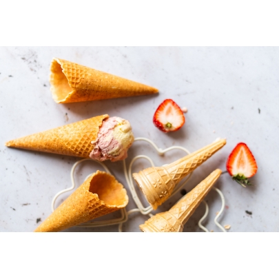 Rożki waflowe do lodów słodkie bezglutenowe 85g BEZGLUTEN