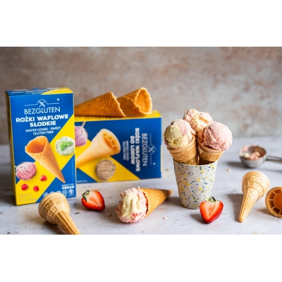 Rożki waflowe do lodów bezglutenowe 40g (12 szt.) BEZGLUTEN
