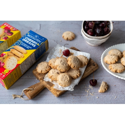 Cherry dreams - ciastka z wiśnią bez dodatku cukrów bezglutenowe 110g BEZGLUTEN