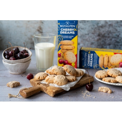 Cherry dreams - ciastka z wiśnią bez dodatku cukrów bezglutenowe 110g