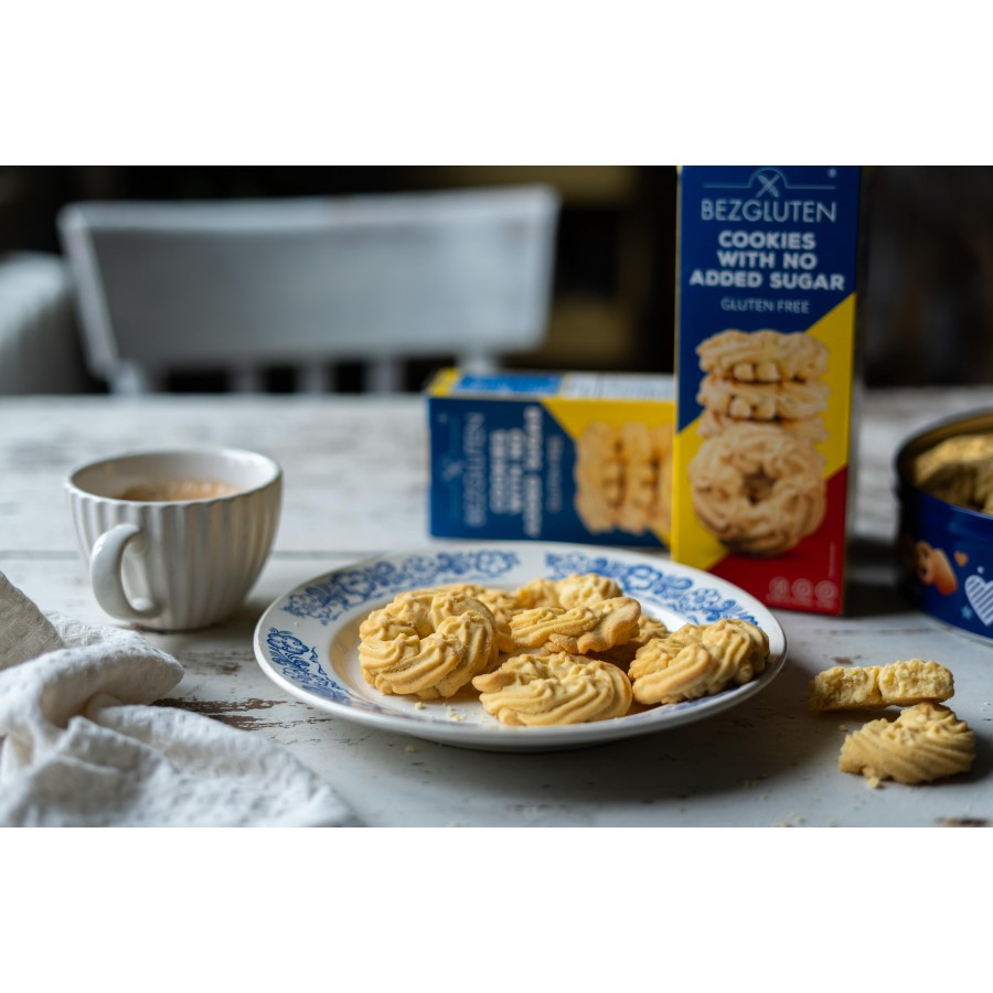 Ciastka bez dodatku cukrów bezglutenowe 130g BEZGLUTEN
