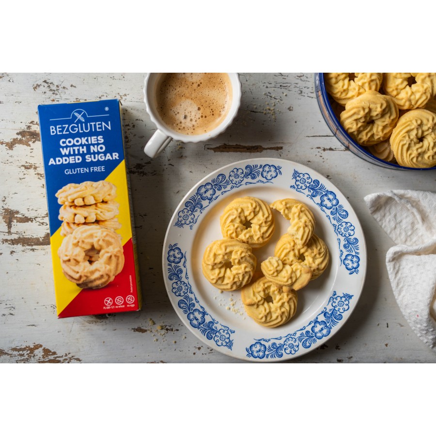 Ciastka bez dodatku cukrów bezglutenowe 130g BEZGLUTEN