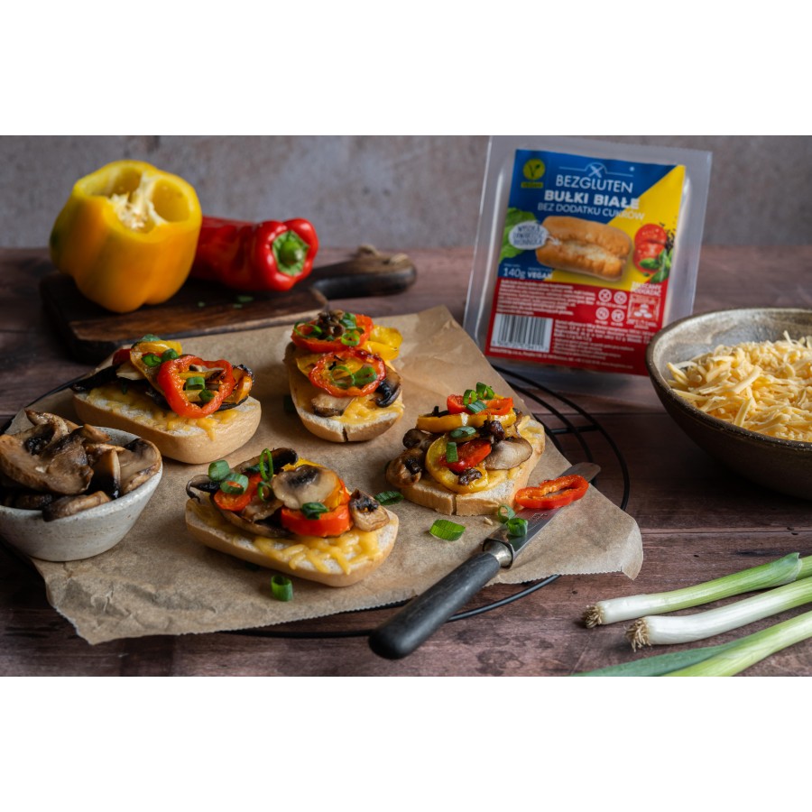 Bułki białe bez dodatku cukrów bezglutenowe 140 g