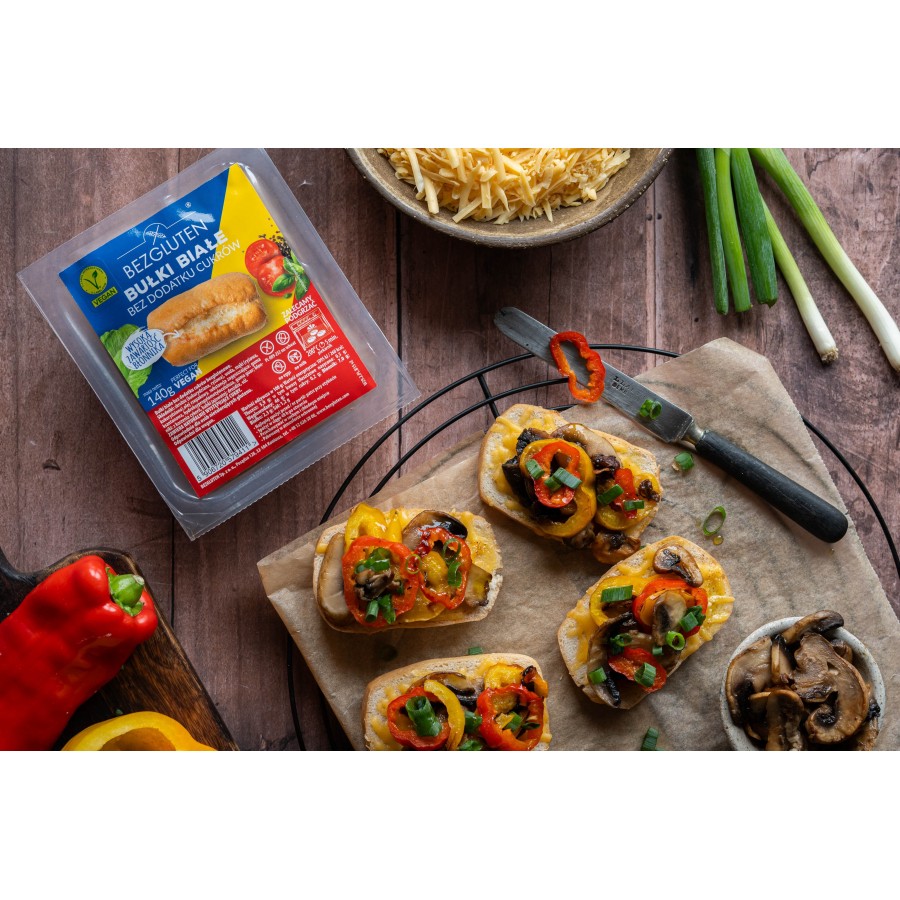 Bułki białe bez dodatku cukrów bezglutenowe 140 g BEZGLUTEN