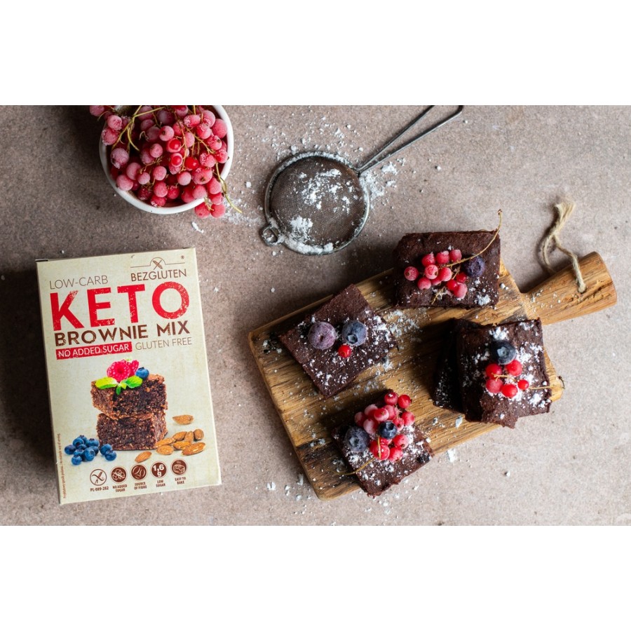 Low-Carb KETO Brownie mix bezglutenowy 150g