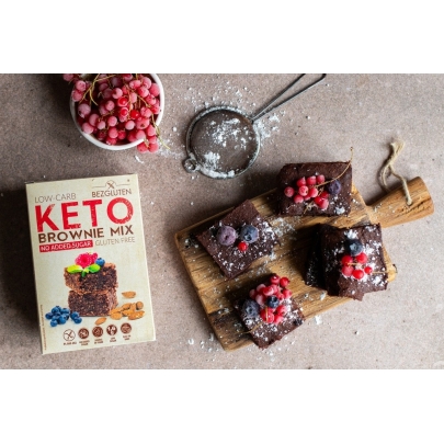 Low-Carb KETO Brownie mix bezglutenowy 150g BEZGLUTEN