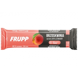 FRUPP - liofilizowany baton BRZOSKWINIOWY bezglutenowy 10g Celiko
